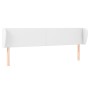 Cabecero de cuero sintético blanco 163x23x78/88 cm de vidaXL, Cabeceros y pies de cama - Ref: Foro24-3116961, Precio: 77,90 €...