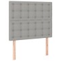 Cabeceros 2 unidades de tela gris claro 90x5x78/88 cm de vidaXL, Cabeceros y pies de cama - Ref: Foro24-3116748, Precio: 61,0...