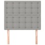 Cabeceros 2 unidades de tela gris claro 90x5x78/88 cm de vidaXL, Cabeceros y pies de cama - Ref: Foro24-3116748, Precio: 61,0...
