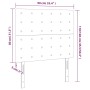 Cabeceros 2 unidades de tela gris claro 90x5x78/88 cm de vidaXL, Cabeceros y pies de cama - Ref: Foro24-3116748, Precio: 61,0...