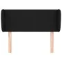 Cabecero de tela negro 103x23x78/88 cm de vidaXL, Cabeceros y pies de cama - Ref: Foro24-3116856, Precio: 51,51 €, Descuento: %