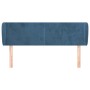 Cabecero de terciopelo azul oscuro 147x23x78/88 cm de vidaXL, Cabeceros y pies de cama - Ref: Foro24-3116916, Precio: 67,77 €...