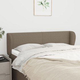 Cabecero de tela gris taupe 147x23x78/88 cm de vidaXL, Cabeceros y pies de cama - Ref: Foro24-3116866, Precio: 70,47 €, Descu...