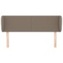 Cabecero de tela gris taupe 147x23x78/88 cm de vidaXL, Cabeceros y pies de cama - Ref: Foro24-3116866, Precio: 70,47 €, Descu...