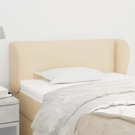 Cabecero de tela color crema 93x23x78/88 cm de vidaXL, Cabeceros y pies de cama - Ref: Foro24-3116991, Precio: 54,27 €, Descu...