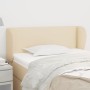 Cabecero de tela color crema 93x23x78/88 cm de vidaXL, Cabeceros y pies de cama - Ref: Foro24-3116991, Precio: 55,36 €, Descu...