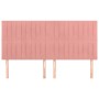 Cabeceros 4 unidades de terciopelo rosa 80x5x78/88 cm de vidaXL, Cabeceros y pies de cama - Ref: Foro24-3116629, Precio: 100,...