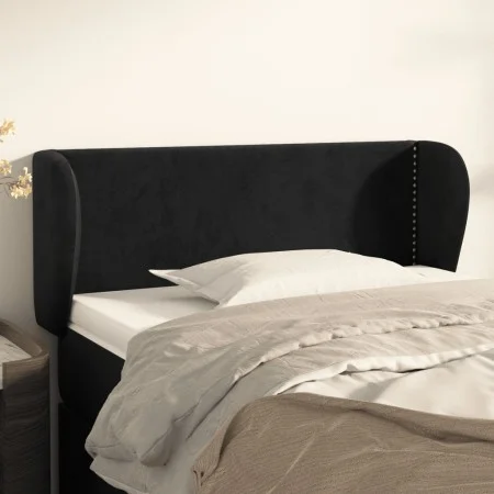 Kopfteil aus schwarzem Samt, 83 x 23 x 78/88 cm von vidaXL, Kopf- und Fußteile - Ref: Foro24-3117036, Preis: 43,05 €, Rabatt: %
