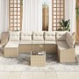 Conjunto de sofá de jardín 8 pcs Beige y Crema ratán sintético en Sofás de exterior | Comprar online en Foru.es