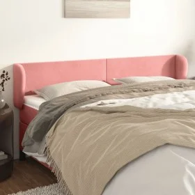 Rosa Samtkopfteil 163x23x78/88 cm von vidaXL, Kopf- und Fußteile - Ref: Foro24-3116923, Preis: 66,19 €, Rabatt: %