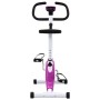 Bicicleta estática con resistencia de cinta morada de vidaXL, Bicicletas estáticas - Ref: Foro24-92011, Precio: 131,13 €, Des...
