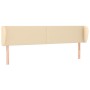 Cabecero de tela color crema 183x23x78/88 cm de vidaXL, Cabeceros y pies de cama - Ref: Foro24-3116883, Precio: 90,65 €, Desc...