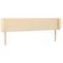 Cabecero de tela color crema 183x23x78/88 cm de vidaXL, Cabeceros y pies de cama - Ref: Foro24-3116883, Precio: 88,58 €, Desc...