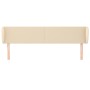 Cabecero de tela color crema 183x23x78/88 cm de vidaXL, Cabeceros y pies de cama - Ref: Foro24-3116883, Precio: 90,65 €, Desc...