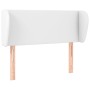 Cabecero de cuero sintético blanco 93x23x78/88 cm de vidaXL, Cabeceros y pies de cama - Ref: Foro24-3116943, Precio: 58,85 €,...