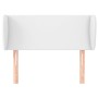 Cabecero de cuero sintético blanco 93x23x78/88 cm de vidaXL, Cabeceros y pies de cama - Ref: Foro24-3116943, Precio: 58,85 €,...