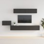 Set de muebles para TV 5 piezas madera contrachapada negro de vidaXL, Muebles TV - Ref: Foro24-3114431, Precio: 226,46 €, Des...