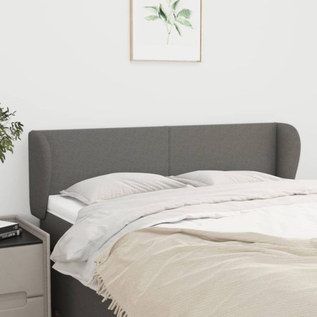 Cabecero de tela gris oscuro 147x23x78/88 cm de vidaXL, Cabeceros y pies de cama - Ref: Foro24-3116863, Precio: 81,13 €, Desc...
