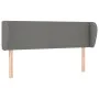 Cabecero de tela gris oscuro 147x23x78/88 cm de vidaXL, Cabeceros y pies de cama - Ref: Foro24-3116863, Precio: 87,73 €, Desc...