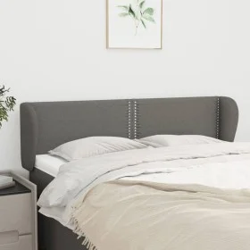 Cabecero de tela gris oscuro 147x23x78/88 cm de vidaXL, Cabeceros y pies de cama - Ref: Foro24-3117003, Precio: 61,21 €, Desc...