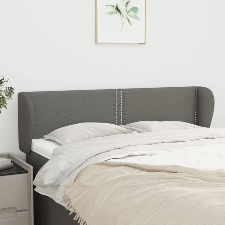 Cabecero de tela gris oscuro 147x23x78/88 cm de vidaXL, Cabeceros y pies de cama - Ref: Foro24-3117003, Precio: 61,83 €, Desc...