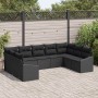 Conjunto de sofás de jardín 9 pcs Negro ratán sintético en Sofás de exterior | Comprar online en Foru.es