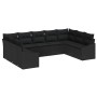 Conjunto de sofás de jardín 9 pcs Negro ratán sintético en Sofás de exterior | Comprar online en Foru.es