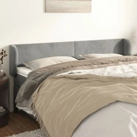 Hellgraues Samtkopfteil 163x23x78/88 cm von vidaXL, Kopf- und Fußteile - Ref: Foro24-3116918, Preis: 70,03 €, Rabatt: %