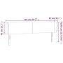 Cabecero de terciopelo gris claro 163x23x78/88 cm de vidaXL, Cabeceros y pies de cama - Ref: Foro24-3116918, Precio: 72,06 €,...