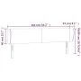 Hellgraues Samtkopfteil 163x23x78/88 cm von vidaXL, Kopf- und Fußteile - Ref: Foro24-3116918, Preis: 70,03 €, Rabatt: %