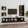 Set de muebles para TV 5 piezas madera contrachapada negro de vidaXL, Muebles TV - Ref: Foro24-3114447, Precio: 200,85 €, Des...