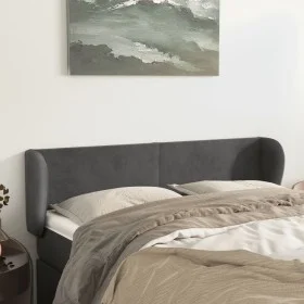 Dark gray velvet headboard 147x23x78/88 cm by vidaXL, Headboards and footboards - Ref: Foro24-3116913, Price: 70,16 €, Discou...