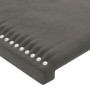 Cabecero de terciopelo gris oscuro 147x23x78/88 cm de vidaXL, Cabeceros y pies de cama - Ref: Foro24-3117053, Precio: 58,87 €...