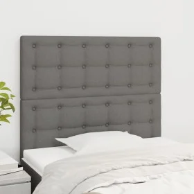 Kopfteile 2 Einheiten aus dunkelgrauem Stoff 90x5x78/88 cm von vidaXL, Kopf- und Fußteile - Ref: Foro24-3116749, Preis: 73,65...