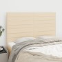 Cabeceros 4 unidades tela color crema 72x5x78/88 cm de vidaXL, Cabeceros y pies de cama - Ref: Foro24-3116475, Precio: 123,25...
