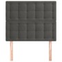 Cabeceros 2 unidades de terciopelo gris oscuro 100x5x78/88 cm de vidaXL, Cabeceros y pies de cama - Ref: Foro24-3116809, Prec...