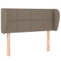 Cabecero de tela gris taupe 103x23x78/88 cm de vidaXL, Cabeceros y pies de cama - Ref: Foro24-3117138, Precio: 49,50 €, Descu...