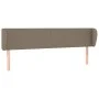 Cabecero de tela gris taupe 163x23x78/88 cm de vidaXL, Cabeceros y pies de cama - Ref: Foro24-3116874, Precio: 76,38 €, Descu...