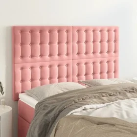 Kopfteile 4 Einheiten rosa Samt 72x5x78/88 cm von vidaXL, Kopf- und Fußteile - Ref: Foro24-3116819, Preis: 121,65 €, Rabatt: %