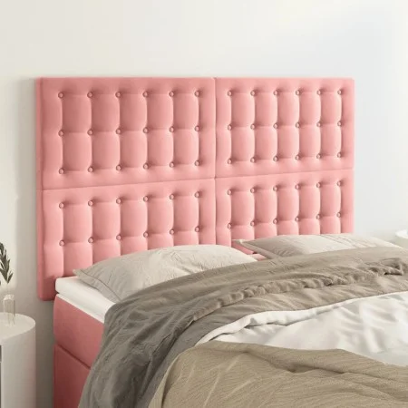 Kopfteile 4 Einheiten rosa Samt 72x5x78/88 cm von vidaXL, Kopf- und Fußteile - Ref: Foro24-3116819, Preis: 121,65 €, Rabatt: %