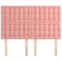 Kopfteile 4 Einheiten rosa Samt 72x5x78/88 cm von vidaXL, Kopf- und Fußteile - Ref: Foro24-3116819, Preis: 121,65 €, Rabatt: %