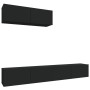 Set de muebles para TV 3 piezas madera contrachapada negro de vidaXL, Muebles TV - Ref: Foro24-3114479, Precio: 165,14 €, Des...