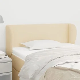 Cabecero de tela color crema 103x23x78/88 cm de vidaXL, Cabeceros y pies de cama - Ref: Foro24-3116859, Precio: 51,51 €, Desc...