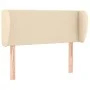 Cream fabric headboard 103x23x78/88 cm by vidaXL, Headboards and footboards - Ref: Foro24-3116859, Price: 51,51 €, Discount: %