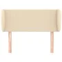 Cream fabric headboard 103x23x78/88 cm by vidaXL, Headboards and footboards - Ref: Foro24-3116859, Price: 51,51 €, Discount: %