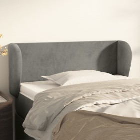 Cabecero de terciopelo gris claro 83x23x78/88 cm de vidaXL, Cabeceros y pies de cama - Ref: Foro24-3116894, Precio: 44,78 €, ...