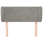 Cabecero de terciopelo gris claro 83x23x78/88 cm de vidaXL, Cabeceros y pies de cama - Ref: Foro24-3116894, Precio: 44,78 €, ...