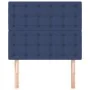Cabeceros 2 unidades de tela azul 90x5x78/88 cm de vidaXL, Cabeceros y pies de cama - Ref: Foro24-3116754, Precio: 64,65 €, D...