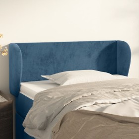 Cabecero de terciopelo azul oscuro 93x23x78/88 cm de vidaXL, Cabeceros y pies de cama - Ref: Foro24-3116904, Precio: 63,07 €,...