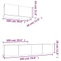 Set de muebles para TV 3 piezas madera contrachapada negro de vidaXL, Muebles TV - Ref: Foro24-3114479, Precio: 165,14 €, Des...